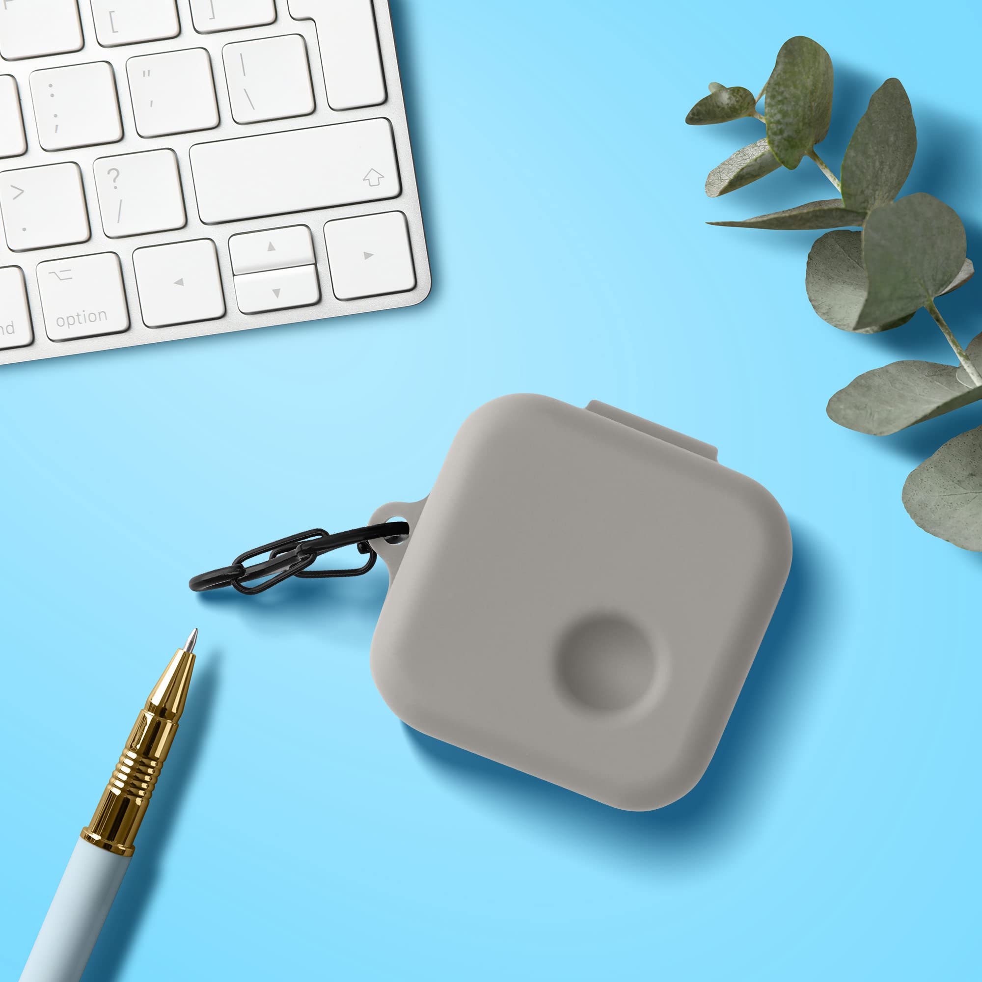 kwmobile Silicone Case for Nothing Ear (1) - Protective Cover Holder for Wireless Earbuds - Grey - Perfect for Travel, Workouts & Daily Use