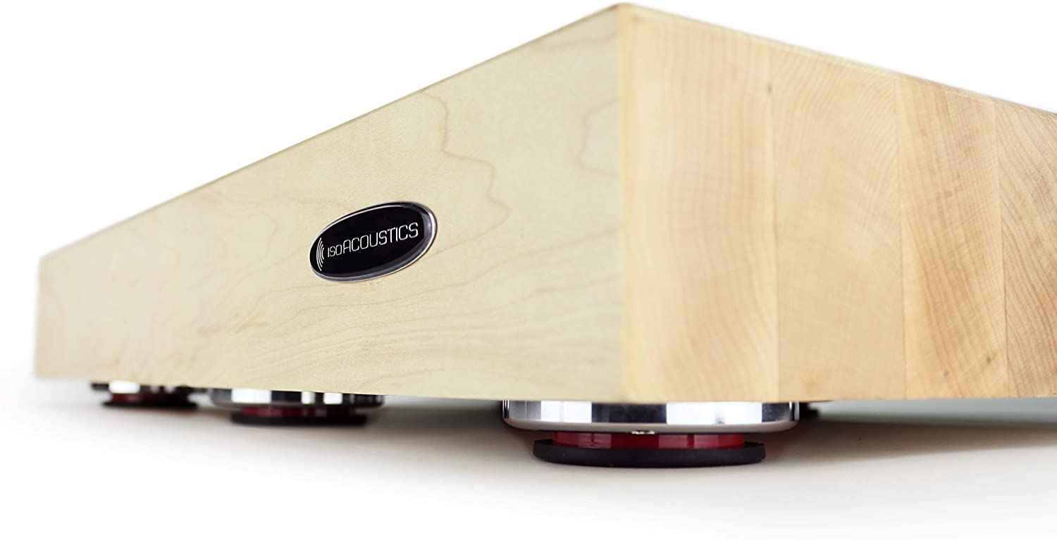 Isoacoustics Delos Turntable Isolation Platform - Premium Vibration Dampening for Vinyl Records - Perfect for Audiophiles & Home Theater Setups