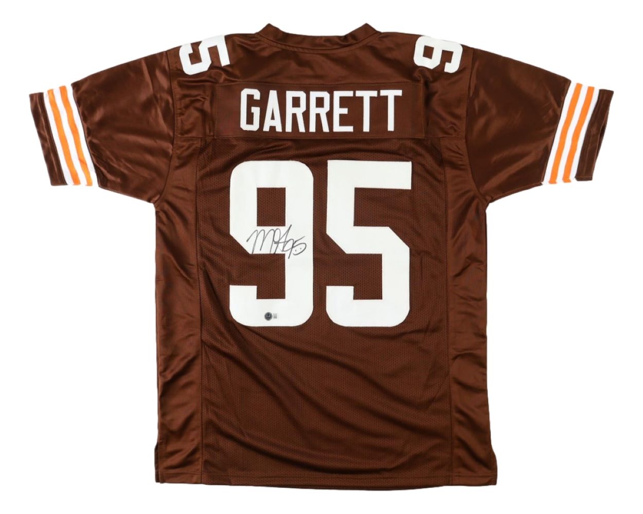 Authentic Myles Garrett Cleveland Browns Signed Football Jersey - Limited Edition Collectible for Fans & Memorabilia Enthusiasts - Perfect for Game Day, Display, and Gifting