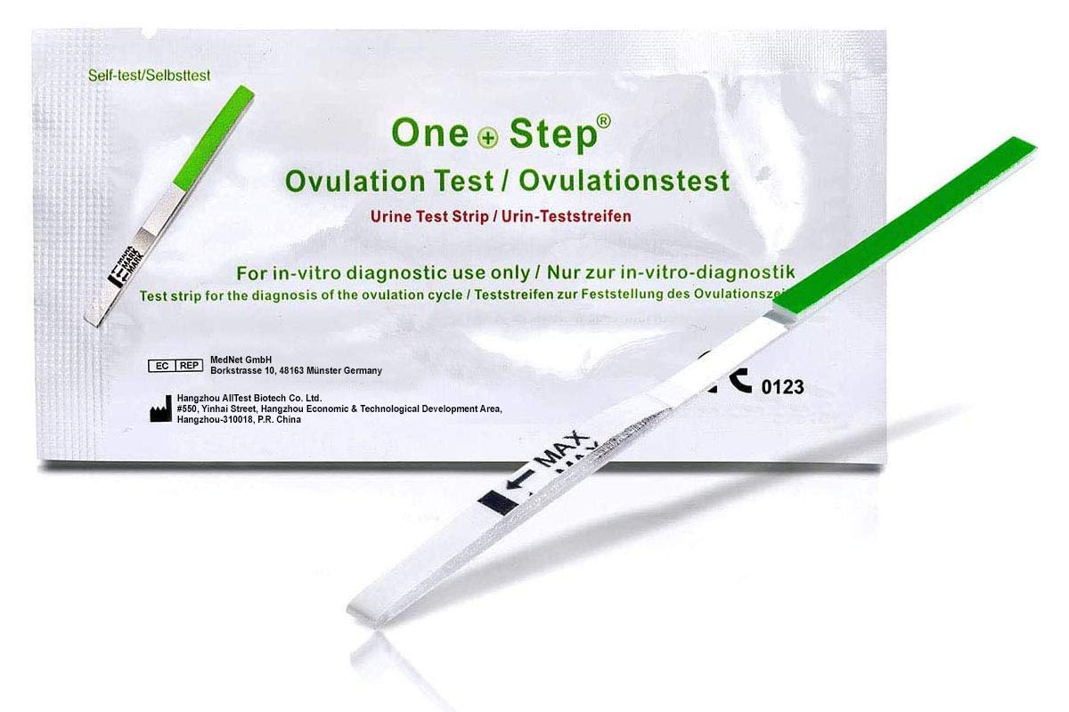 One-Step Ovulation Test 50 Pack, 20 miu/ml Sensitivity - Fertility Test for Women - Home Use