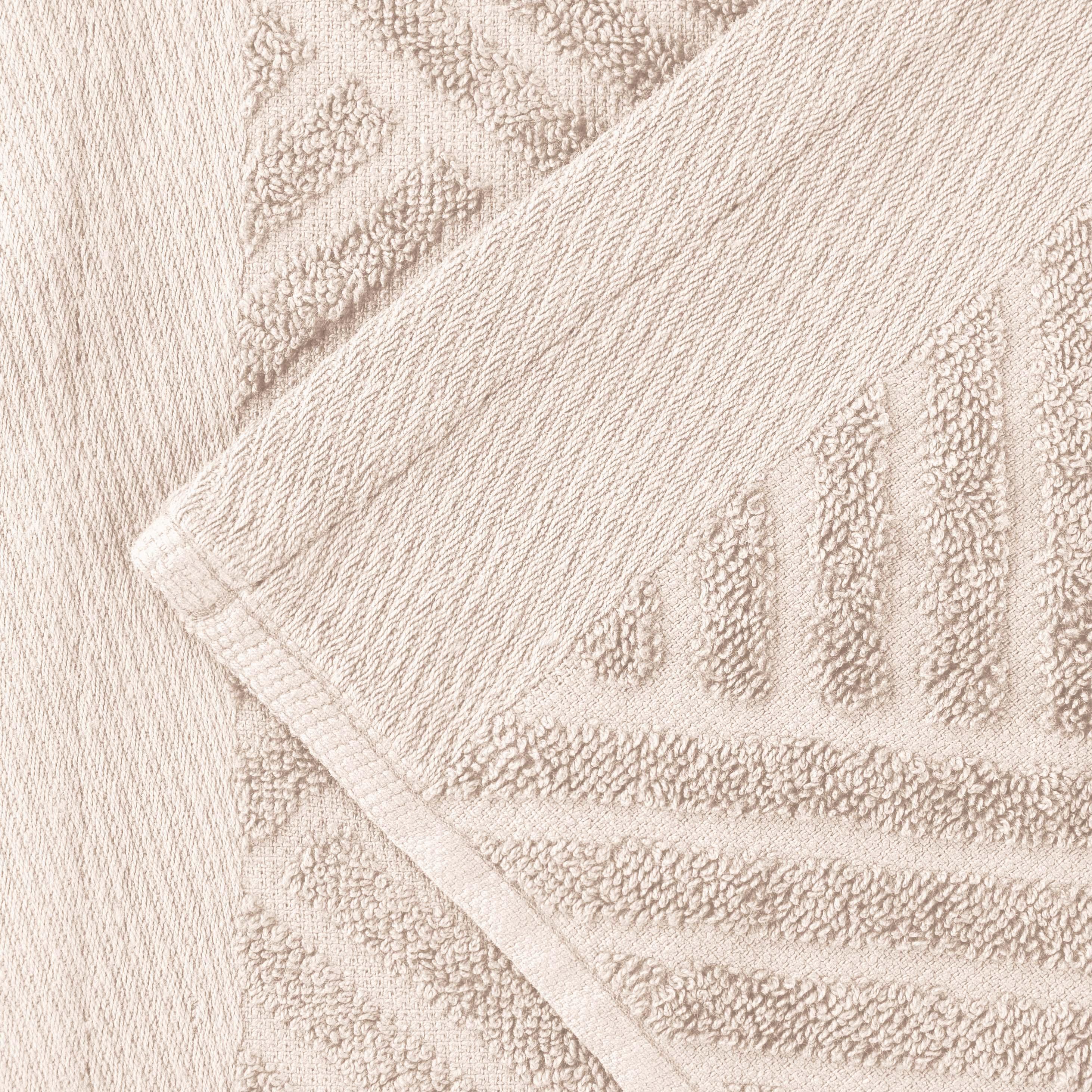 Premium Basketweave Jacquard Egyptian Cotton Towel Set - 3 Piece Plush Bath Towels for Spa, Bathroom & Luxury Home Decor - Medium Weight, Ultra Soft & Absorbent