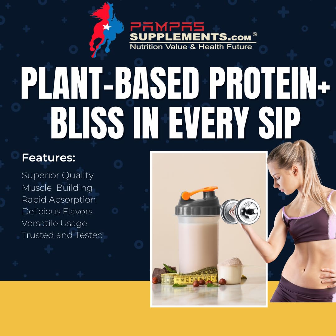 Best Vegan Protein Powder - Strawberry Flavor, 2 LB | 30g Plant-Based Protein, 7g Prebiotic Fiber | Lactose-Free, Non-GMO | Perfect for Post-Workout Shakes, Smoothies & Healthy Breakfast