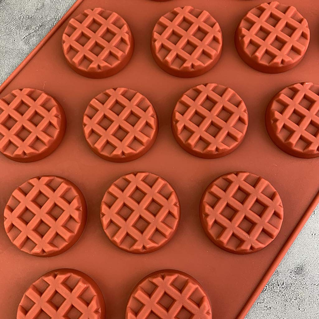 Lehaha 18-Cavity Silicone Waffle Mold - Nonstick Baking Pan for Waffles, Cakes, Cookies & Chocolate - Perfect for Home Baking, Party Treats and DIY Desserts