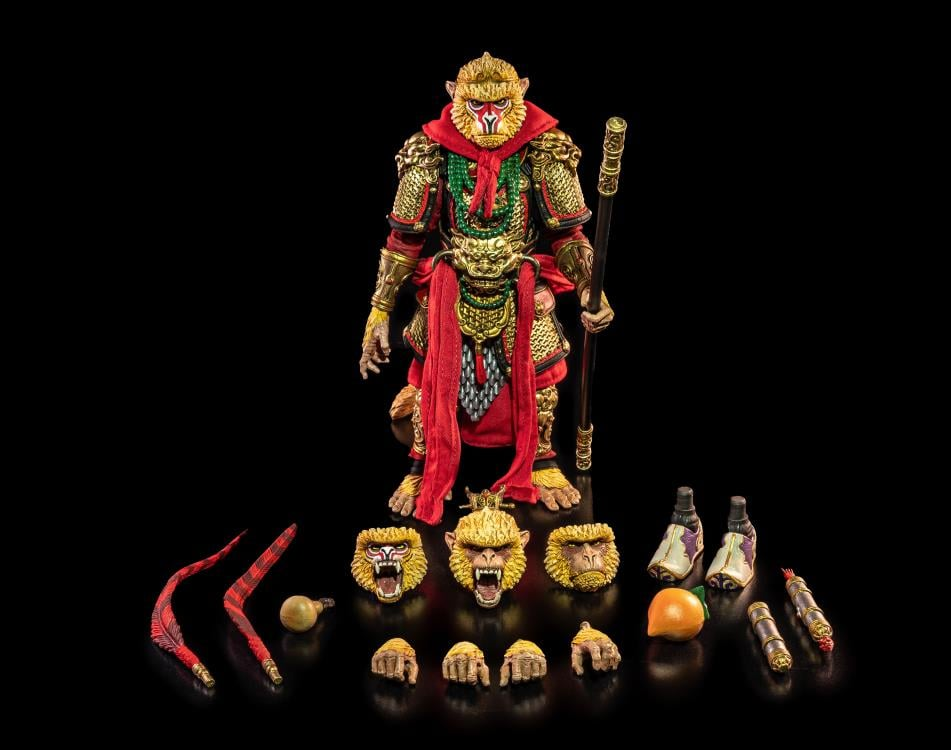 Mythic Legions 1/12 Scale 6-Inch Action Figure - Sun Wukong the Monkey King Golden Sage by Four Horsemen Studios | Collectible Articulated Figurine for Display & Role Play | Perfect for Anime Fans & Mythology Collectors