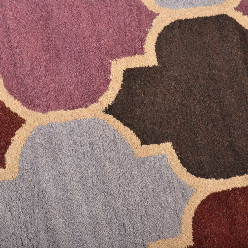 Prismatix Hand Tufted Rug - Soft Modern Area Rug for Living Room, Bedroom, Nursery - Non-Slip Eco-Friendly Home Decor Carpet