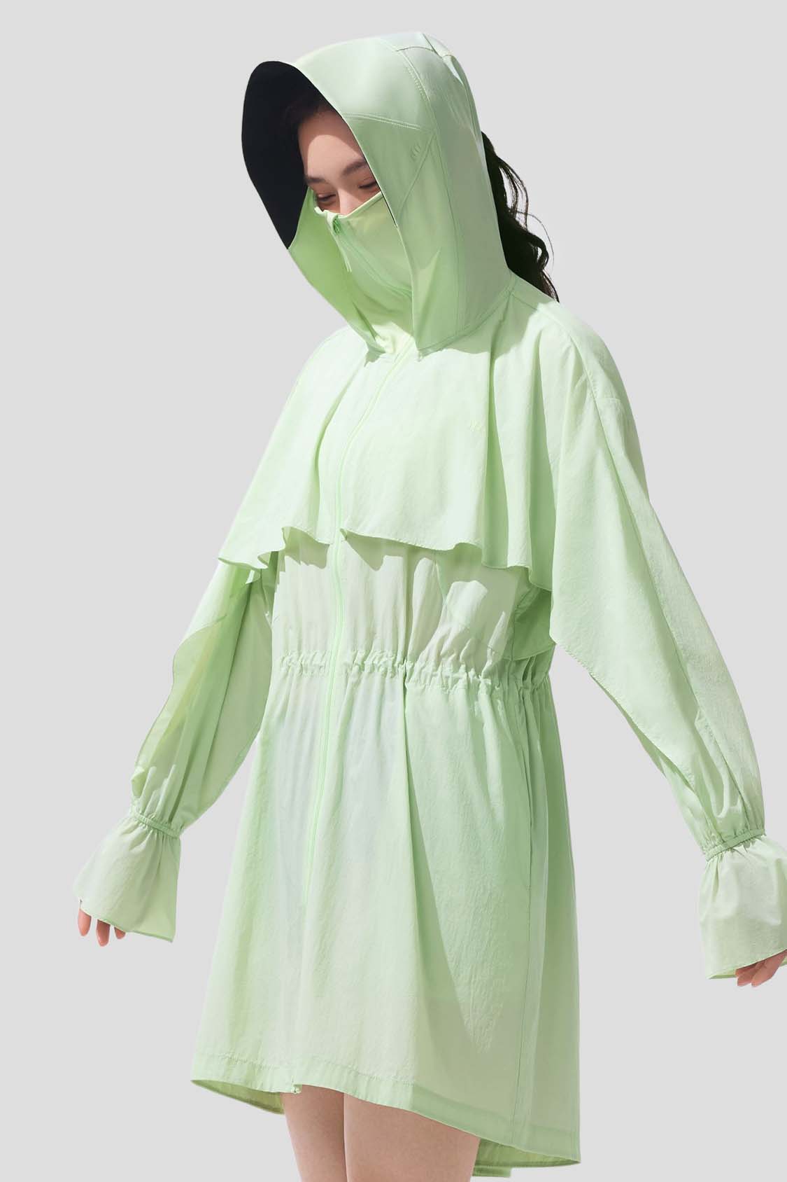 Breeze Women's Quick Dry Mid Length Sun Jacket UPF100+ Sun Protection - Perfect for Beach, Hiking & Outdoor Activities