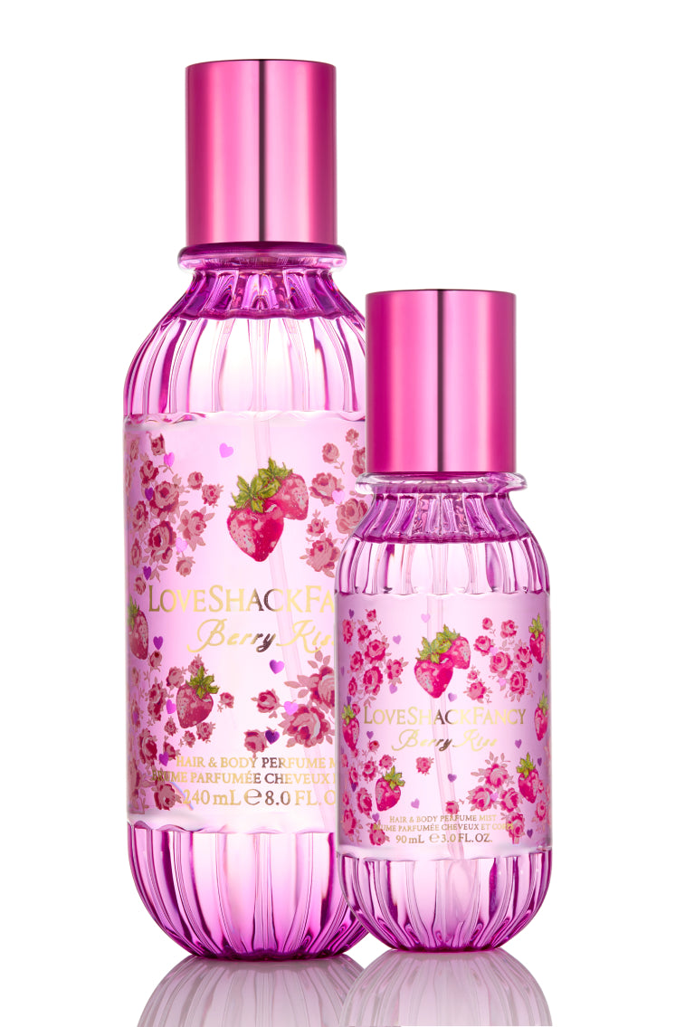 Mini Berry Kiss Hair & Body Mist - Refreshing Fragrance Spray for Women, Long-Lasting Scent, Travel Size | Perfect for Daily Use, Gym, Office & On-The-Go