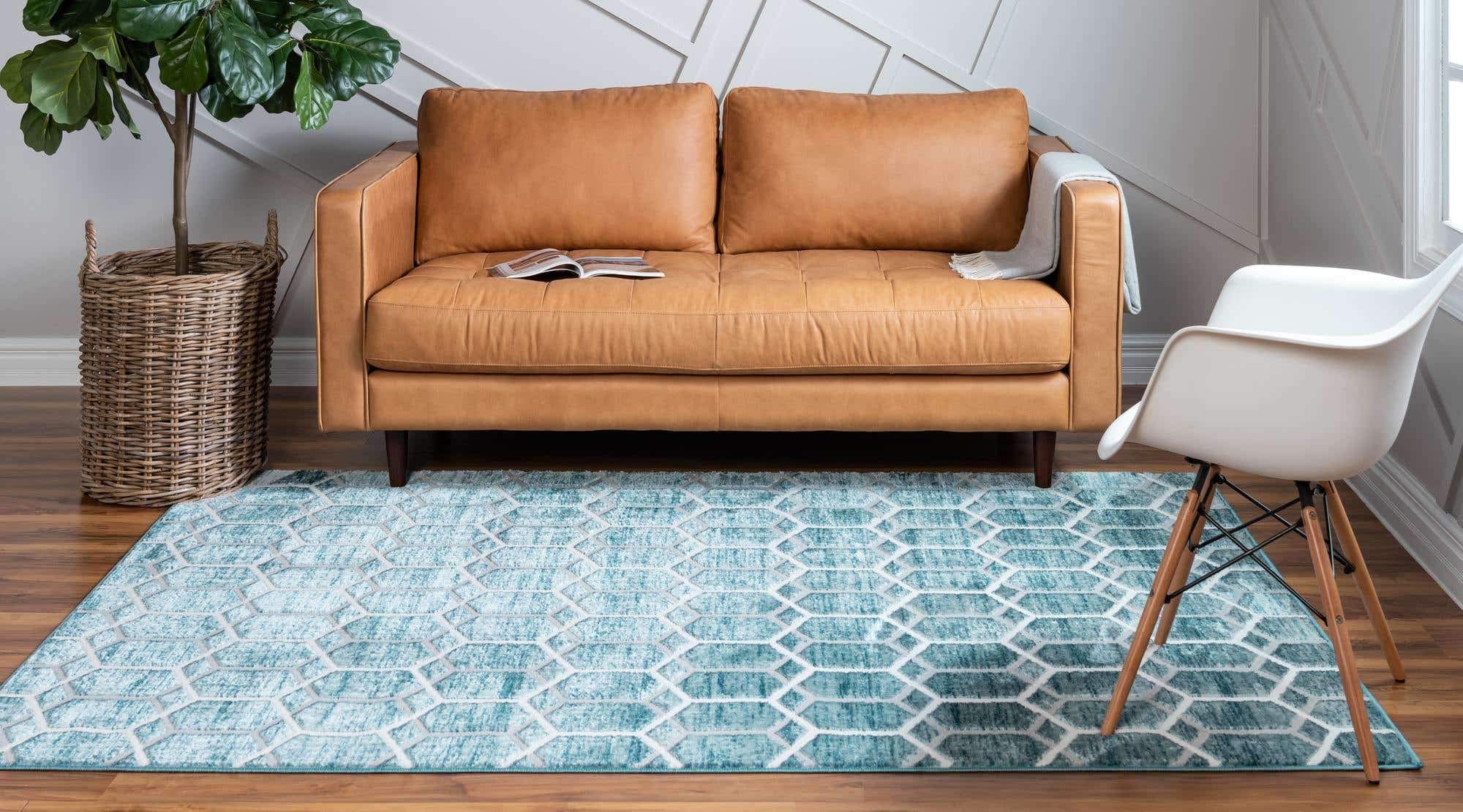 Unique Loom Matrix Trellis Collection Area Rug - 6'1