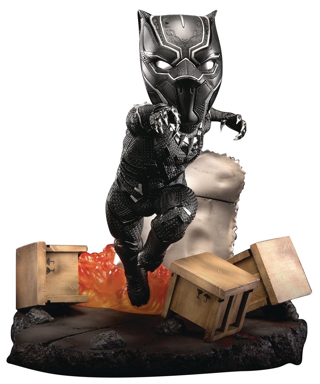Beast Kingdom Captain America Civil War: EA-028 Black Panther Action Figure - Premium Collectible for Marvel Fans & Display | Perfect for Home Decor, Office Display, and Gifts