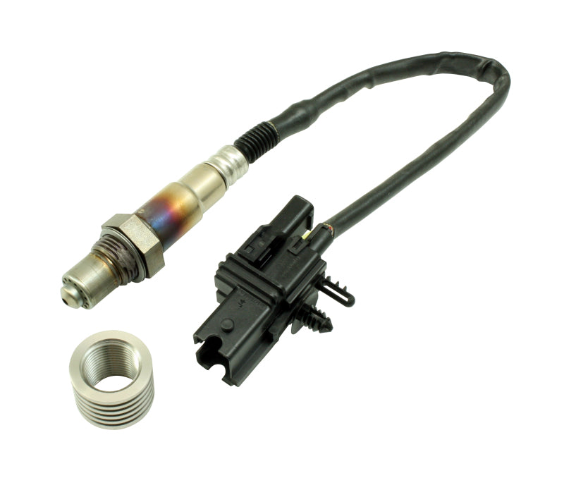 AEM Universal Wideband UEGO Oxygen Sensor with Stainless Steel Manifold Bung Install Kit - High Performance Air/Fuel Ratio Monitoring for Racing, Tuning & Engine Diagnostics