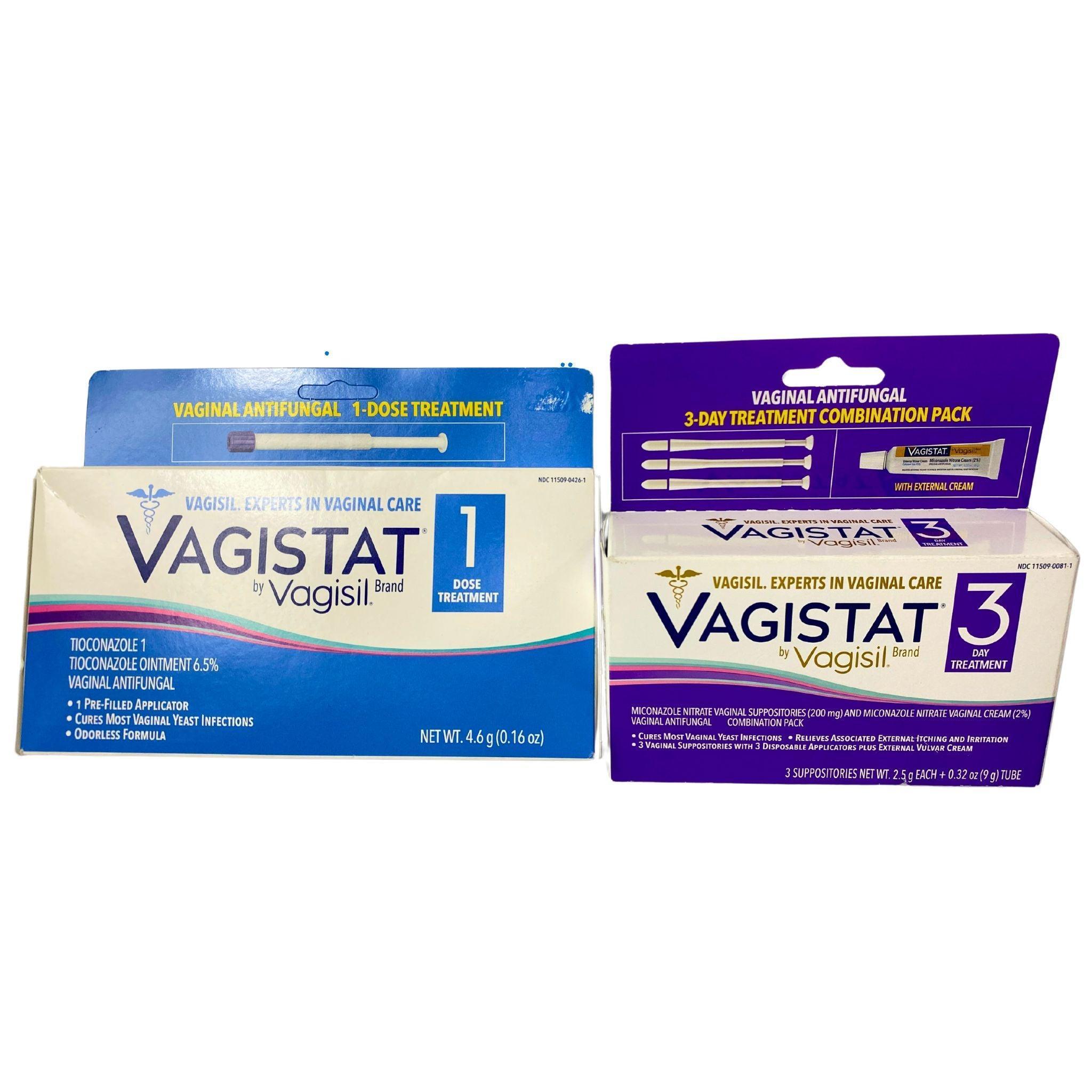 Vagistat by Vagisil Yeast Infection Treatment - 1 Dose & 3 Day Treatment (14 Count Pack) - Fast Relief for Women's Intimate Care & Comfort