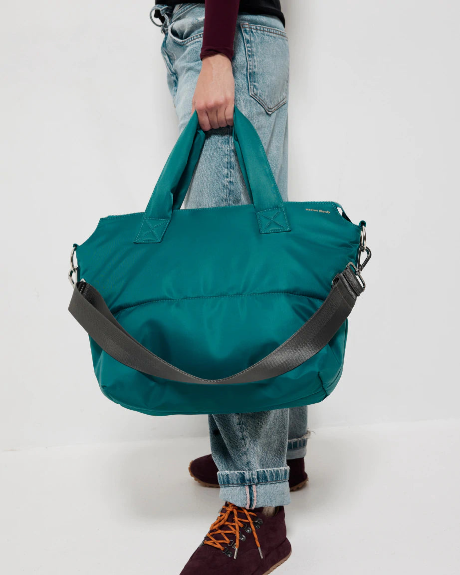 Maximilian Waterproof Nylon Dance Tote Bag - Emerald Green for Ballet, Jazz & Dance Classes | Perfect Dance Bag for Women & Girls