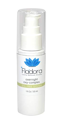 Fladora Skincare Overnight Oxy-Complex 1 fl oz - Dark Spot Corrector & Brightening Serum for Face - Perfect for Nighttime Skincare Routine