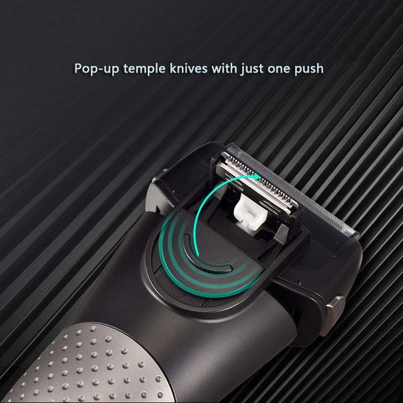 Premium Electric Razor for Men - Cordless Rechargeable Beard Trimmer & Shaver with Precision Blades - Perfect for Home, Travel & Personal Grooming Care