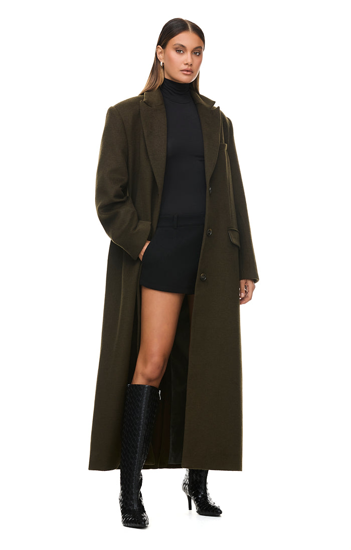 The Isla Deep Olive Coat - Women's Waterproof Trench Coat for Rainy Days | Perfect for Commuting, Travel & Outdoor Adventures