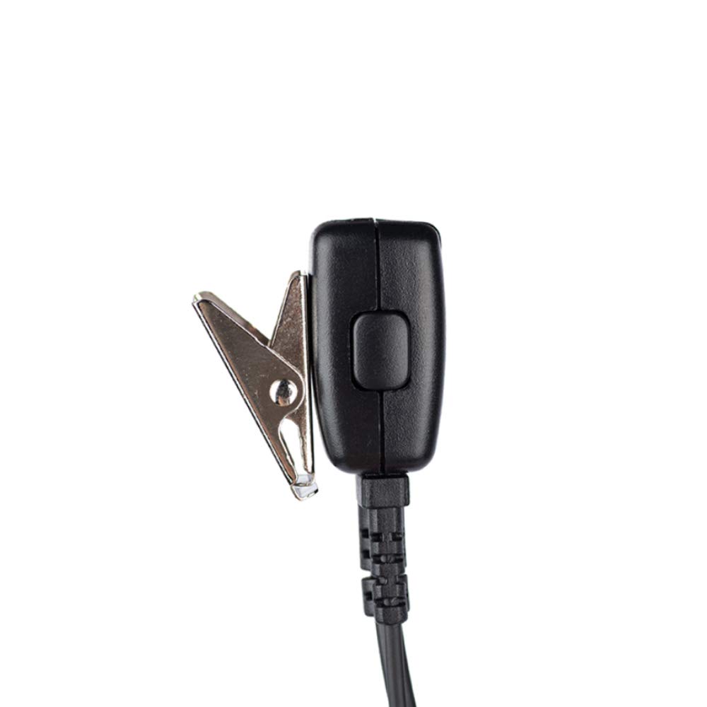 Klykon G-Shape Earpiece Headset with PTT Mic for Motorola XPR3500 XPR3000 XPR3300 XPR3300e XPR3500e - Mototrbo Walkie Talkie 2-Way Radio Accessories - Ideal for Security, Construction & Outdoor Communication