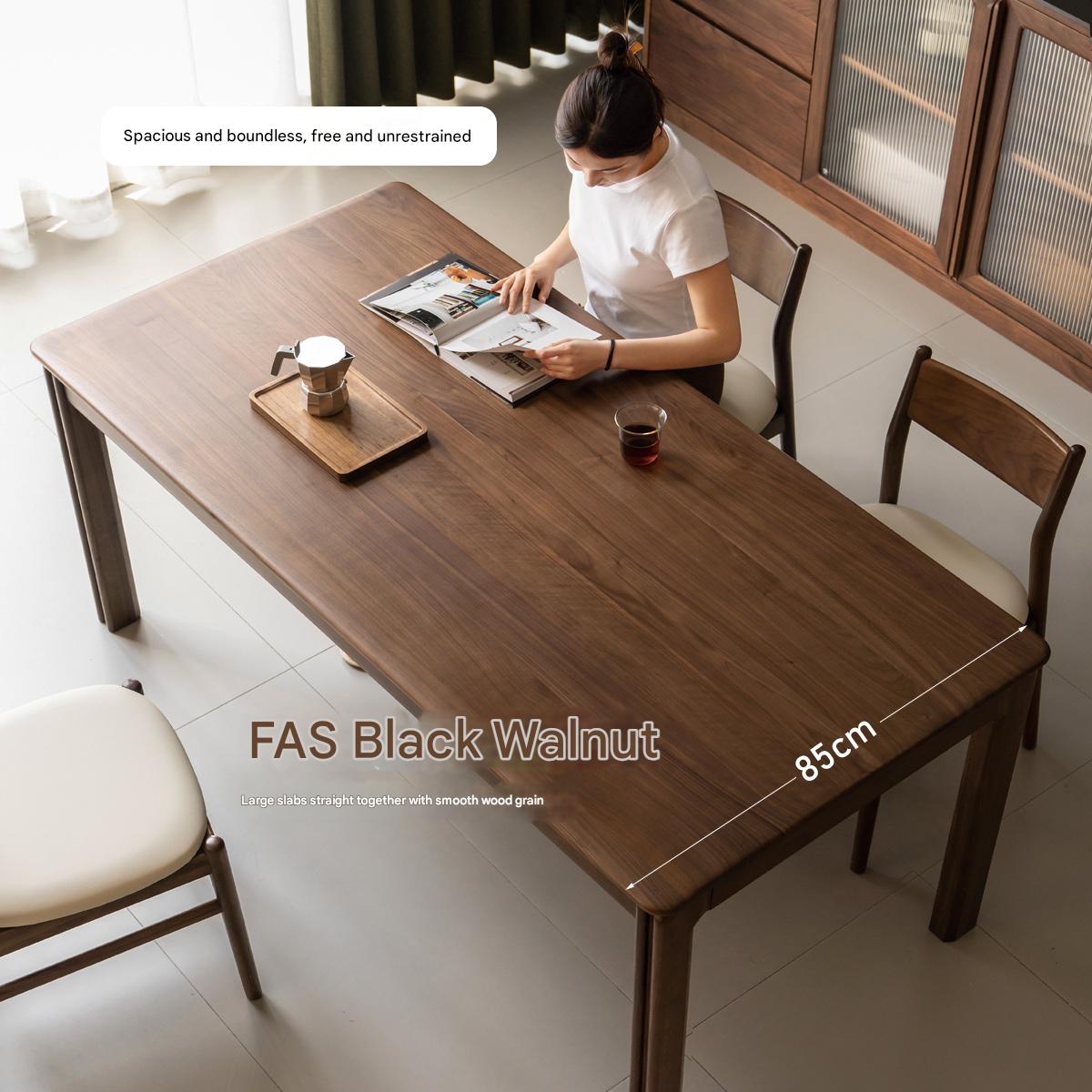 Solid Oak Wood Dining Table - Light Luxury Modern Design for Dining Room, Kitchen, or Open Space - Perfect for Family Gatherings & Dinner Parties
