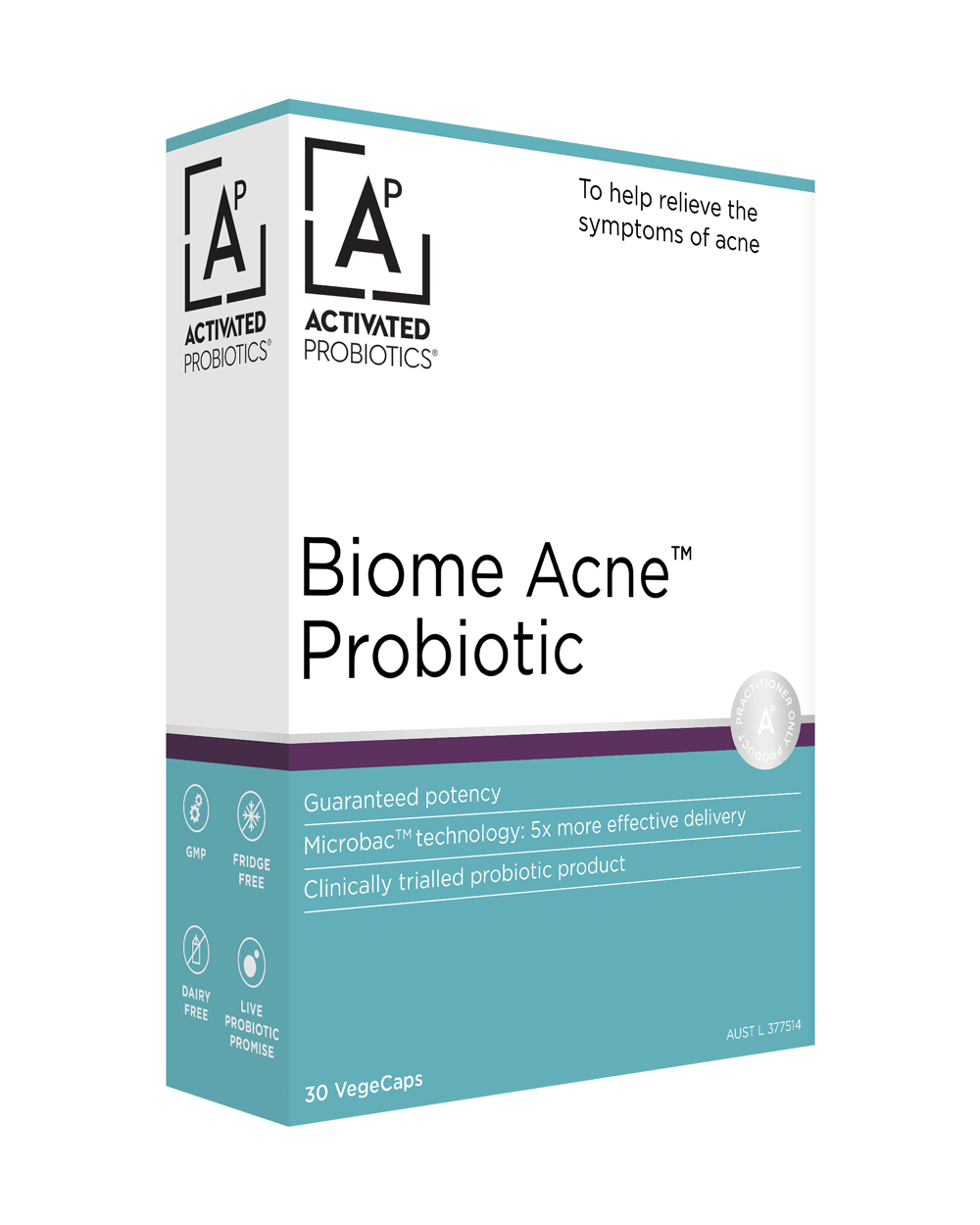 Best Activated Probiotics for Acne - Skin Biome Balance Supplement for Clear Skin | Supports Gut Health & Reduces Breakouts | Daily Use for Teens & Adults