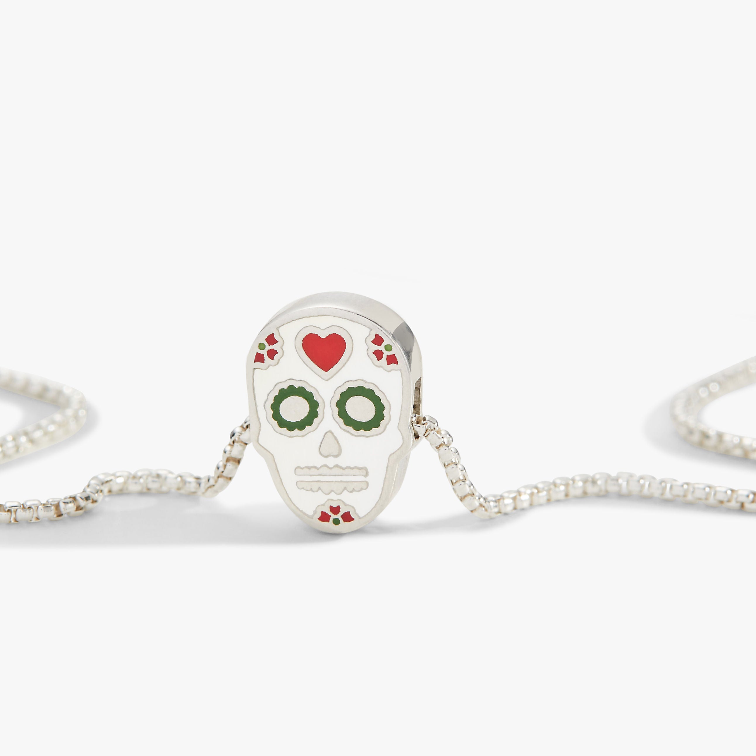 Calavera Charm Necklace - Mexican Sugar Skull Pendant Jewelry for Women - Perfect for Day of the Dead, Halloween & Gothic Fashion