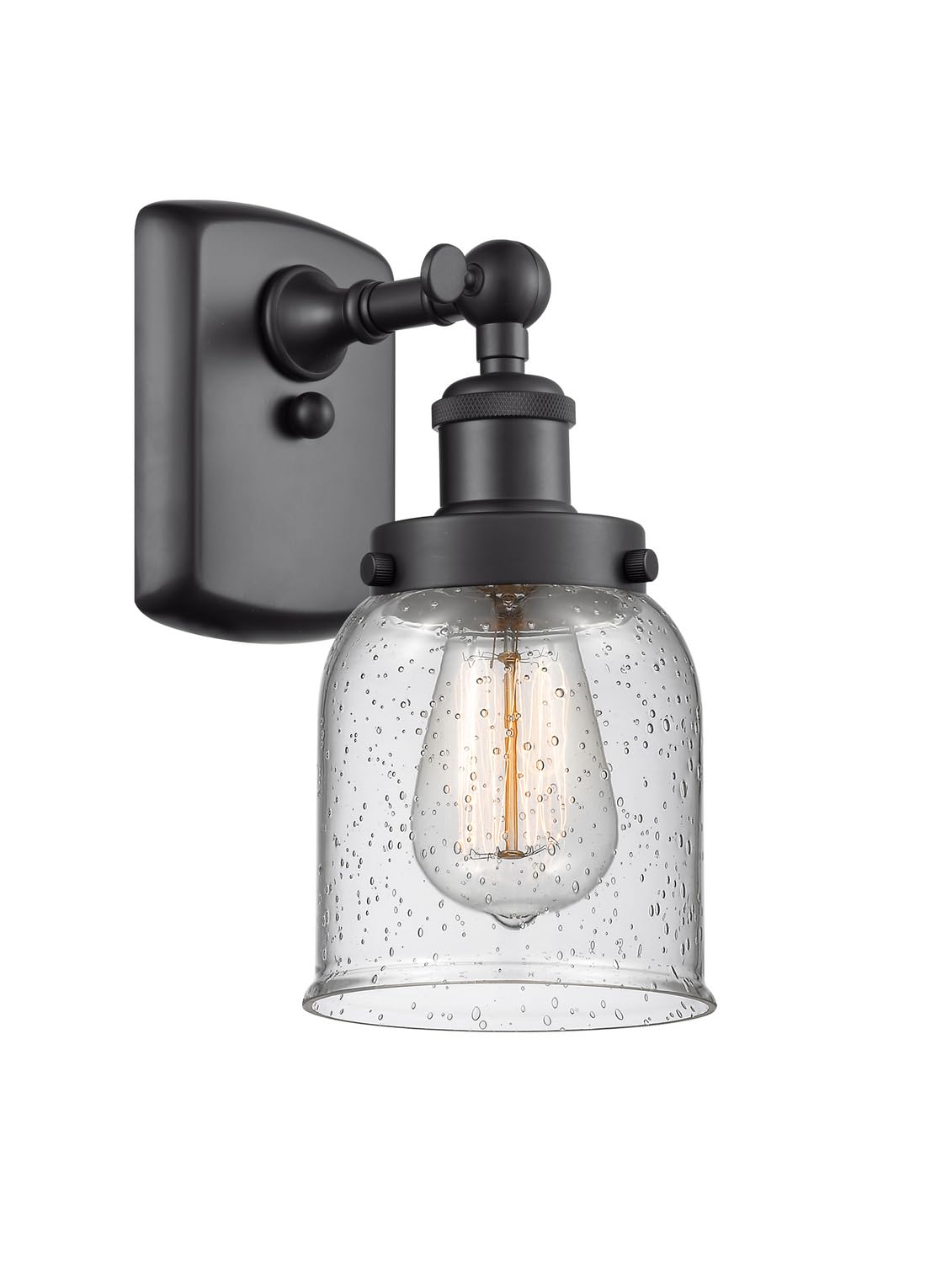 Ballston Collection Black LED Wall Sconce - 916-1W-BK-G54 Modern Transitional Lighting Fixture for Bedroom, Hallway & Living Room Decor