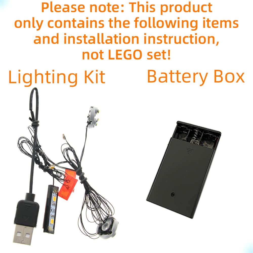 GEAMENT Porsche 911 2021 LED Light Kit - Building Blocks Lighting Set Compatible with Lego 10295 Creator Expert (Model Not Included) - Perfect for Car Enthusiasts & Lego Collectors to Enhance Display Models