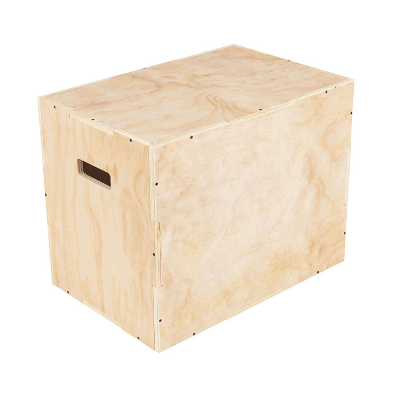 Premium 3-in-1 Wooden Plyo Box for CrossFit, Home Gym & Functional Training - Adjustable Jump Box for Workouts, Step Exercises & Fitness Training