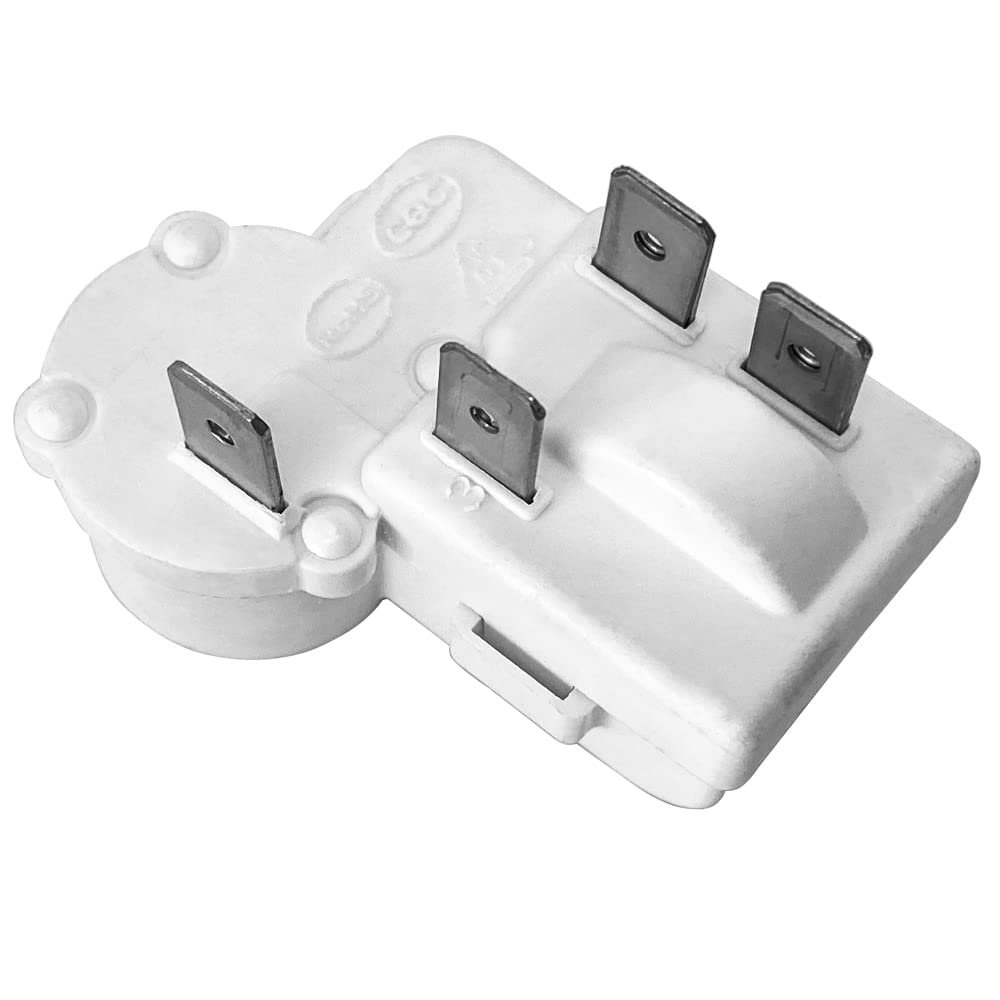 4Pin PTC Starter Relay & Overload Protector for Refrigerator Compressor - Compatible with Hotpoint, Haier, Siemens Chest Freezers & Fridges - Perfect for Home Appliance Repair & Maintenance