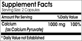 PureControl Supplements Calcium Pyruvate 1000mg - 200 Capsules | Premium Weight Loss & Energy Supplement for Fitness & Ketogenic Diet Support
