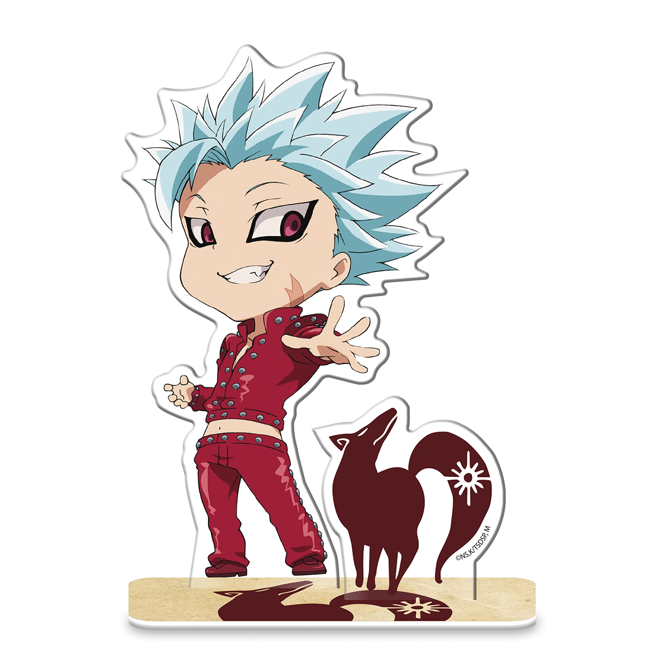 ABYSTYLE The Seven Deadly Sins Ban Acrylic Stand Figure - Anime Manga Collectible Desktop Decor - Perfect for Fans, Gift Giving & Home Office Display