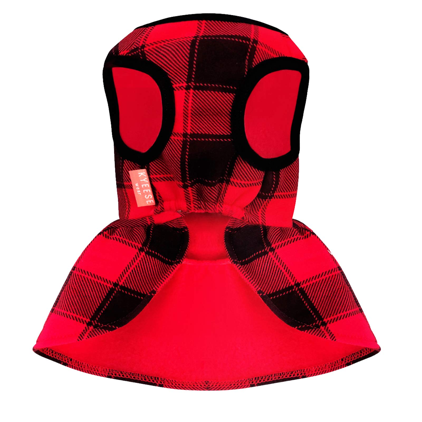KYEESE Red Buffalo Check Christmas Dog Dress with Bowtie - Festive Holiday Outfit for Small & Medium Dogs - Perfect for Christmas Photos, Parties & Family Gatherings