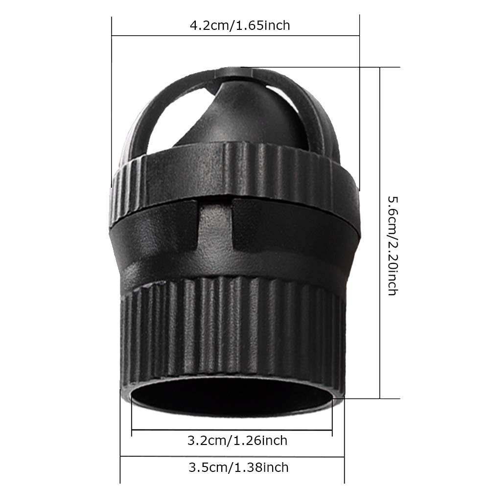 GLOGLOW 360 Degree Auto Rotating Aquarium Wavemaker - Fish Tank Circulation Pump for Marine & Freshwater (32mm) - Perfect for Reef Tanks, Coral Growth & Water Flow Control
