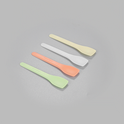 Eco-Friendly Compostable CPLA Plastic Ice Cream Spoons - Heat Resistant, 100-Pack | Perfect for Parties, Desserts & Sustainable Dining