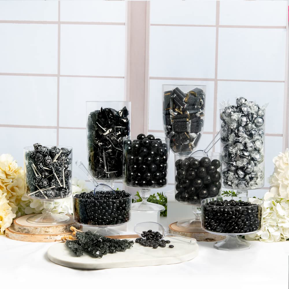 Black Candy Buffet Table Supplies - 12lbs Bulk Candy for Parties, Weddings & Events - Perfect for Dessert Tables, Birthday Celebrations & Baby Showers