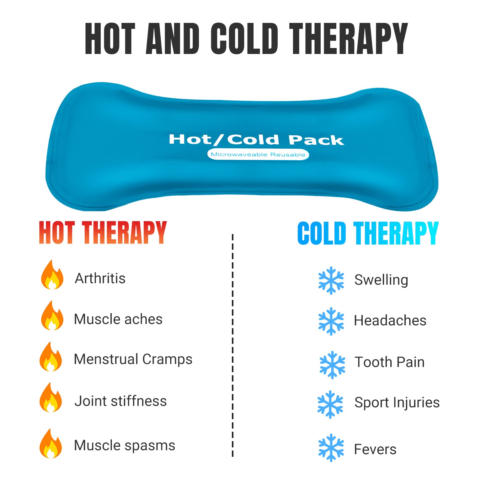 Reusable Adjustable Ice Packs for Sports Injuries - Flexible No-Leak Gel Cold Pads Set for Pain Relief | Hot & Cold Therapy for Knee, Ankle, Hip & Back Pain | Perfect for Athletes, Post-Surgery Recovery & Muscle Soreness