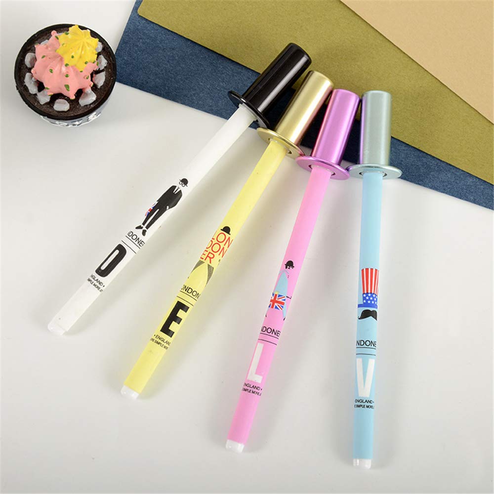 Kawaii Formal Hat-Shaped Gel Ink Pens - 12 Pack Cute Novelty Pens for Girls, Kids, School & Office Supplies - Perfect for Note Taking, Journaling & Gift Giving