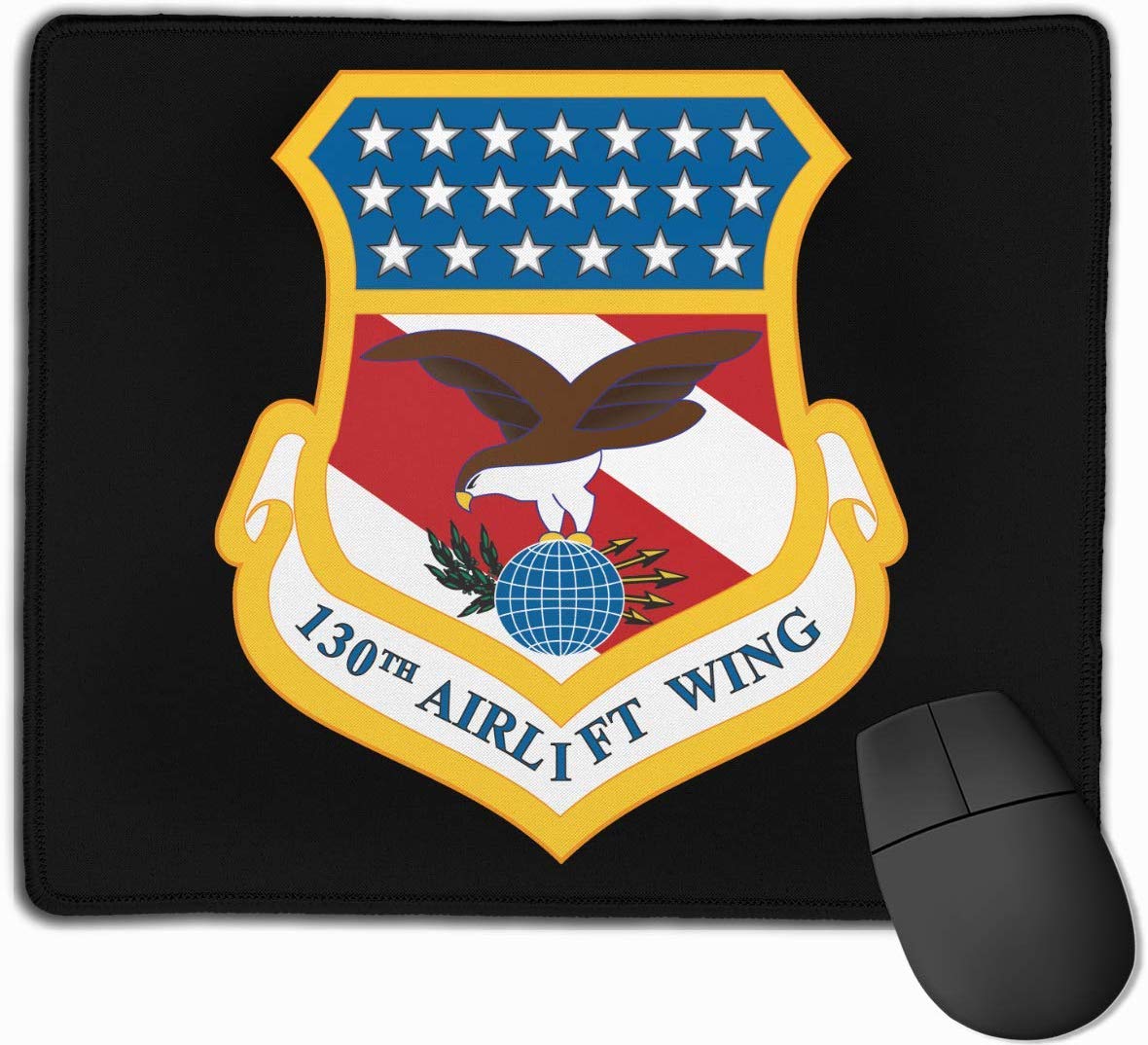 Non-Slip Gaming Mouse Pad - 7.8x9.4 Inch Large Mousepad for Work, Gaming & Entertainment | 130th Airlift Wing Design | Perfect for Office, Home & Esports