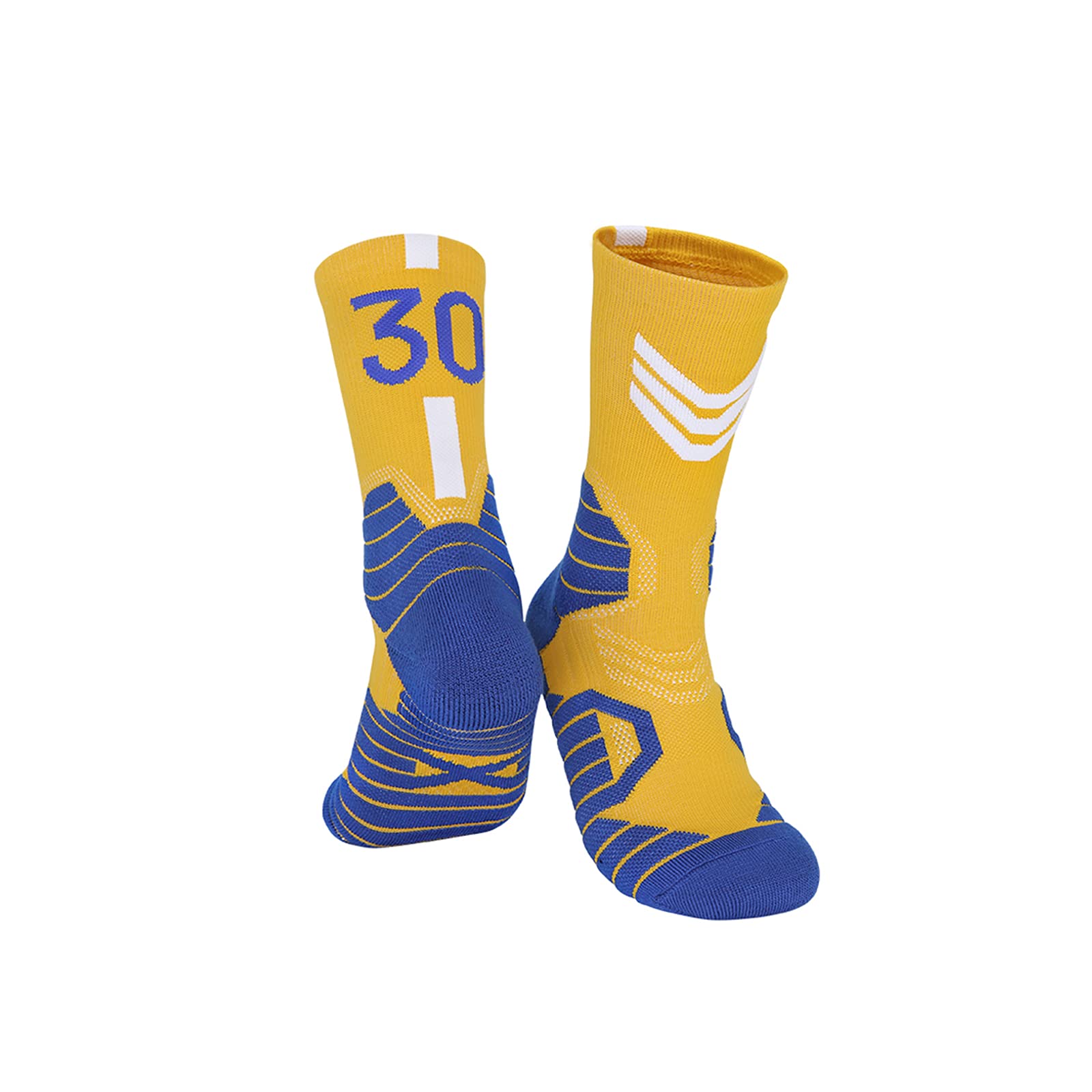 3 Pairs Basketball Socks for Men - Breathable Athletic Socks with 3D Ankle Support & Compression Cushion - Perfect for Sports, Running, Gym Workouts and Basketball Games