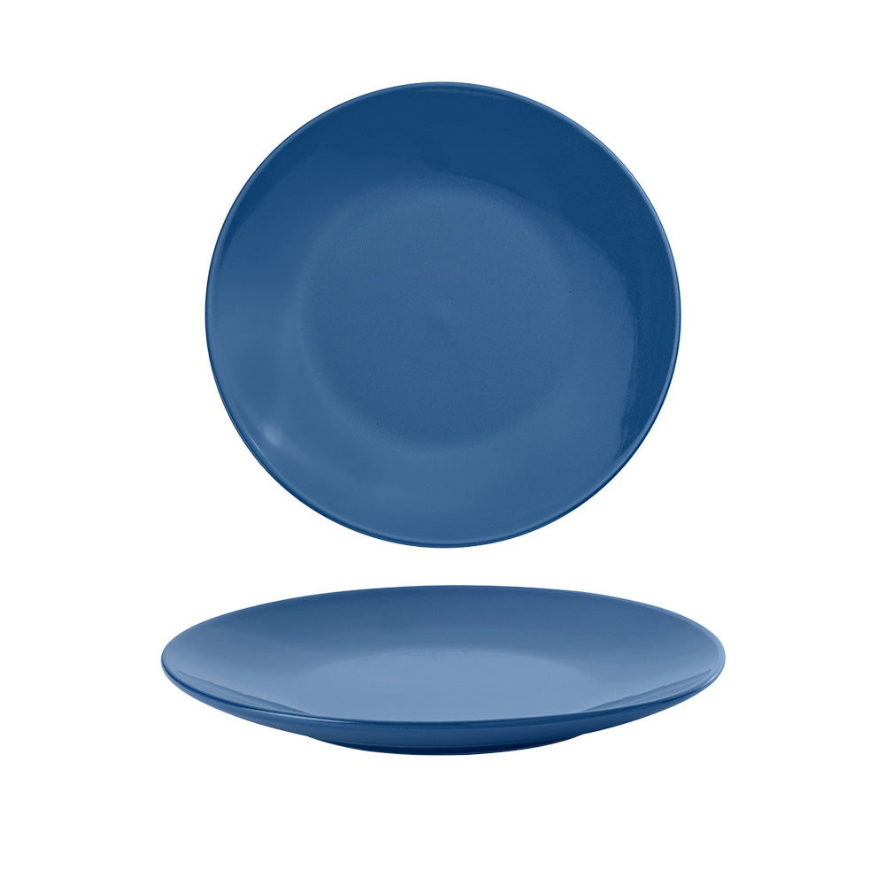 Ocean Side Plates 4 Piece Set - 8 Inch Ceramic Dinner Plates for Beach Themed Dining, Outdoor Picnics & Coastal Home Decor - Durable & Stylish Dishware