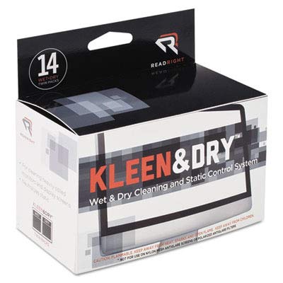 REARR1205 - 2-in-1 ScreenKleen Wet & Dry Cleaning Wipes for Electronics - Safe for Phones, Tablets, Laptops & Glasses - Perfect for Home, Office & Travel Use