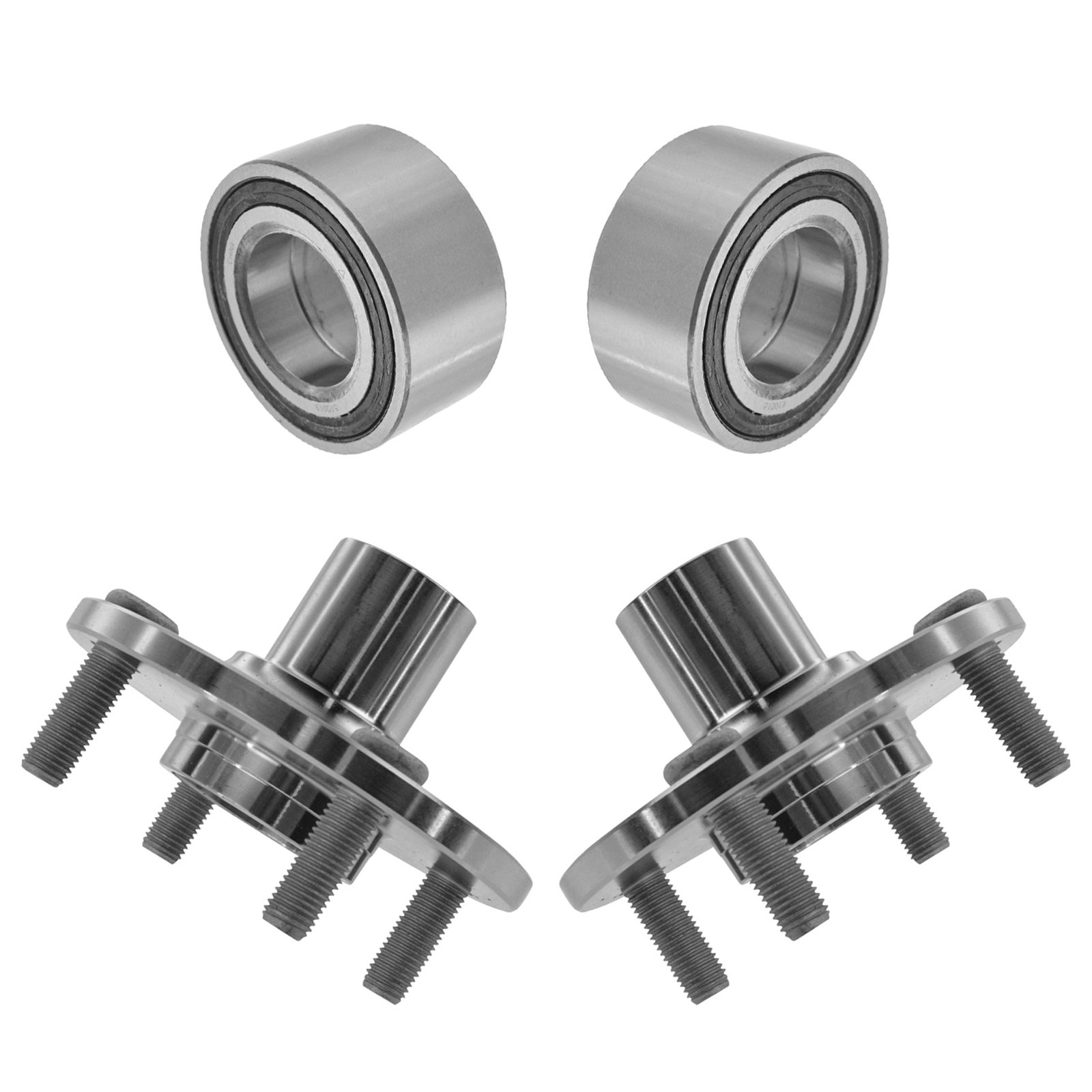 TRQ Front Wheel Bearing and Hub Assembly Kit - Compatible with Toyota Scion Echo xA xB - Durable Replacement for Smooth Ride & Enhanced Safety - Perfect for City Commuting & Highway Driving