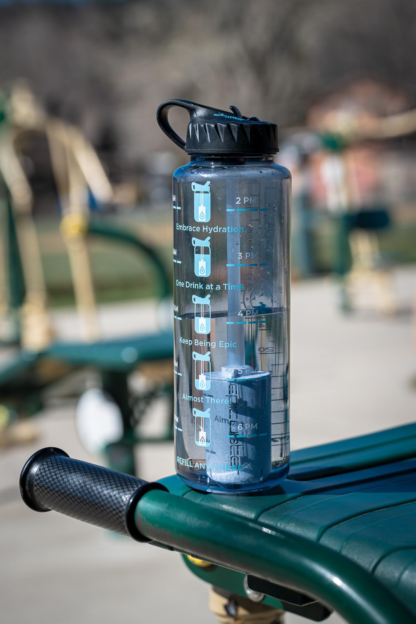 Nalgene Motivational Water Bottle with Filter | BPA-Free, Dishwasher Safe | for Gym & Outdoor