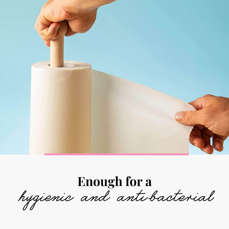 Tuuli Kitchen - Beechwood Paper Towel Holder for Kitchen, 14 x 5 Inches - Wooden Tissue Roll Stand for Paper Towels & Toilet Paper - Perfect for Countertop, Pantry, and RV Organization