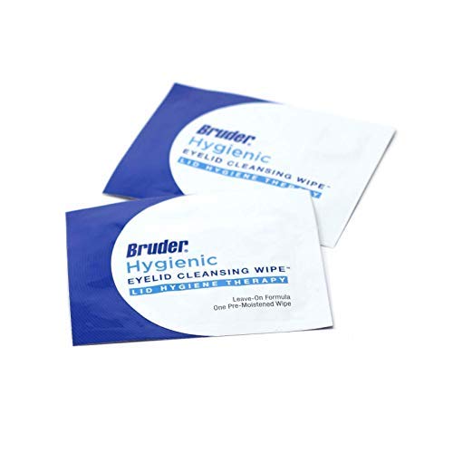 Bruder Hygienic Eyelid Cleansing Wipes - Rinse-Free Exfoliating Wipes for Removing Excess Oil, Debris & Makeup from Eyelids & Lashes | Gentle Eye Care & Cleansing | Non-Allergenic | 30 Count | Perfect for Travel, Daily Eye Hygiene & Post-Makeup Removal
