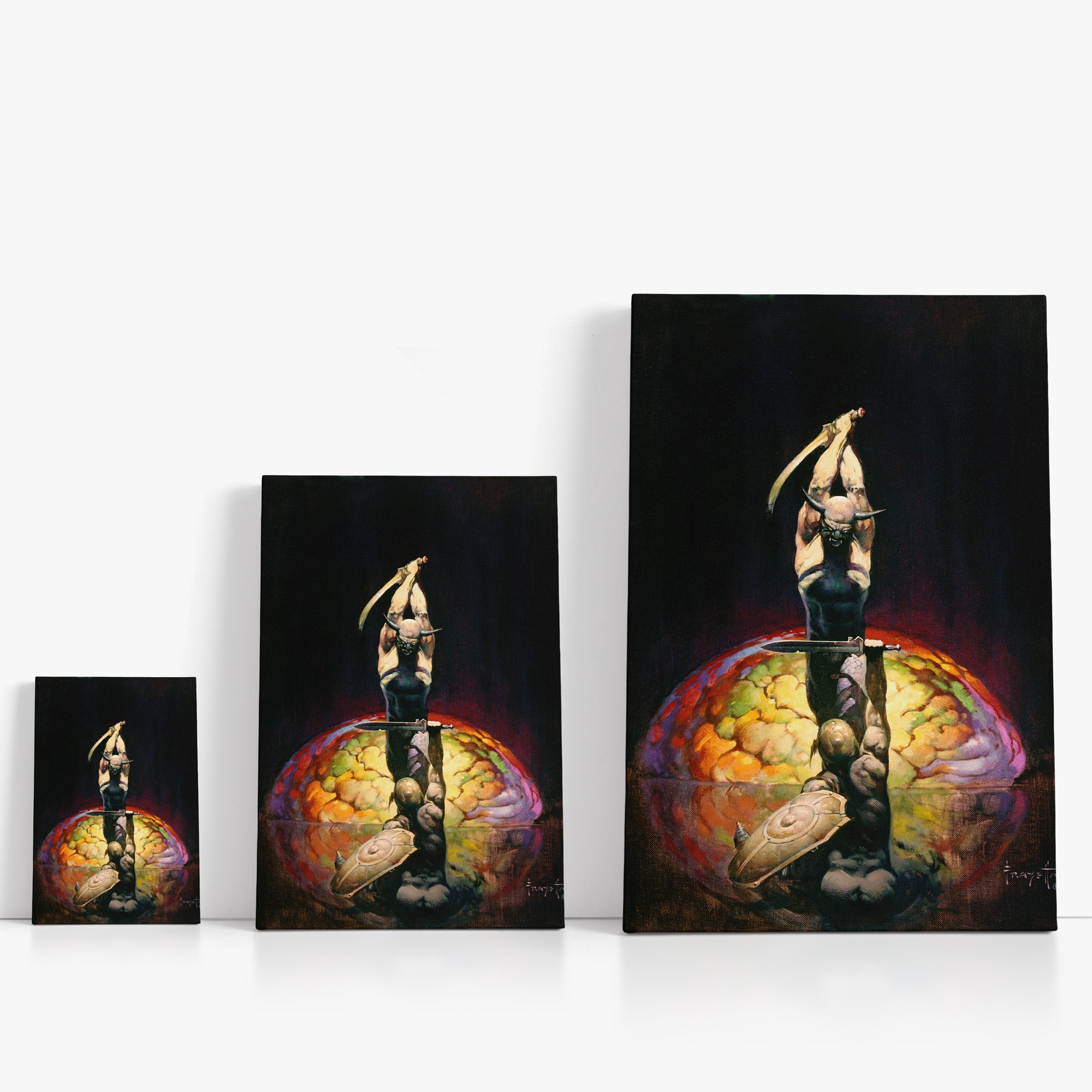 The Brain Canvas Wrap - Premium Abstract Art Wall Decor for Home & Office - Perfect for Living Room, Bedroom, or Study Space
