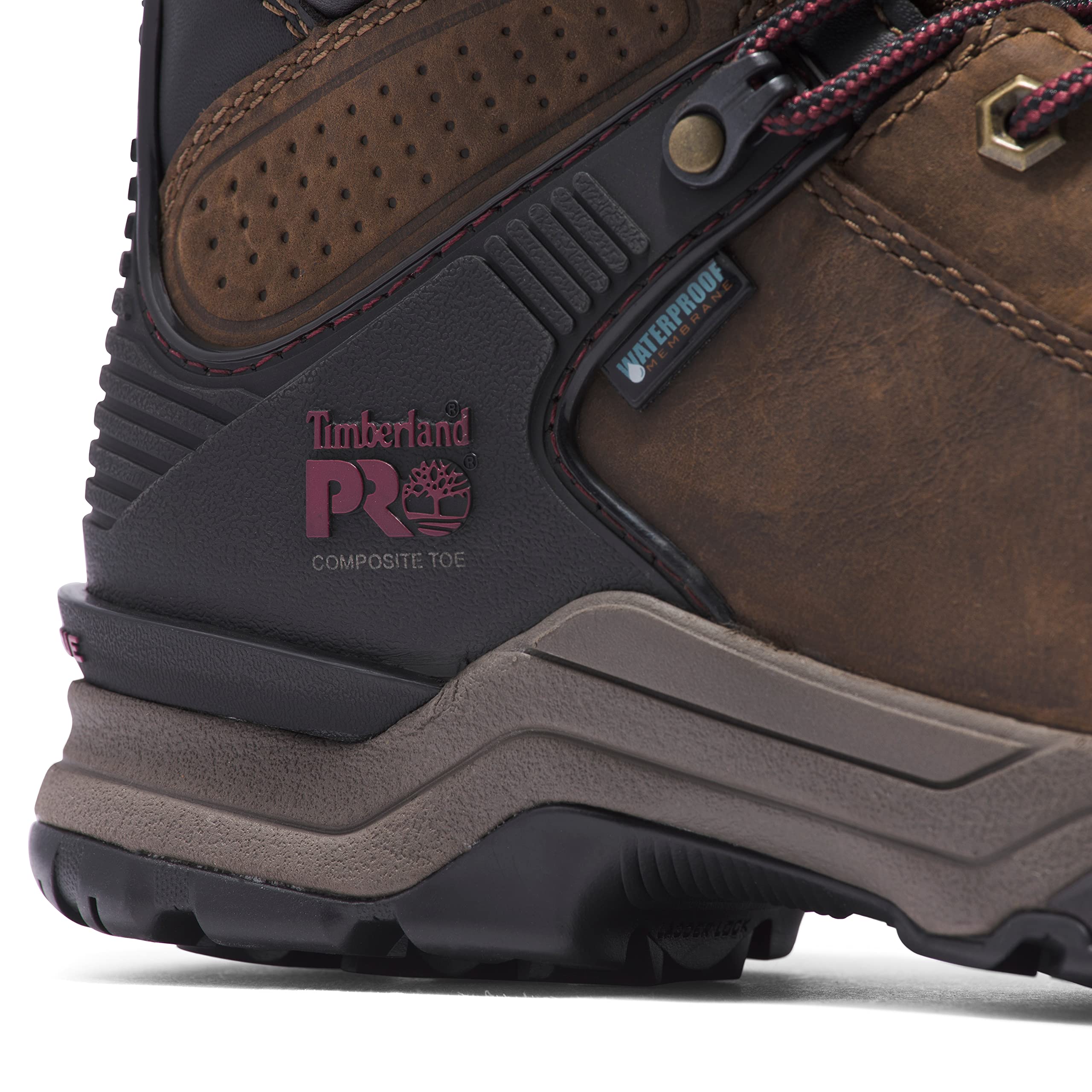 Timberland PRO Women's Hypercharge 6 Inch Composite Safety Toe Waterproof Work Boots - Steel Toe Industrial Shoes for Construction, Warehouse & Outdoor Work