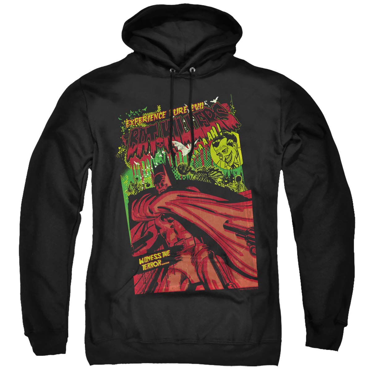 Trevco Batman Bat Killers Unisex Adult Pullover Hoodie - Soft & Comfortable Graphic Sweatshirt for Men & Women - Perfect for Cosplay, Halloween, and Casual Wear