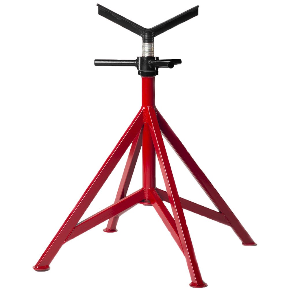 B&B Pipe Tools 3604 Four Leg V Head Mega Jack - 5,000 Lbs Capacity Heavy Duty Pipe Support Stand for Construction, Plumbing & Industrial Use