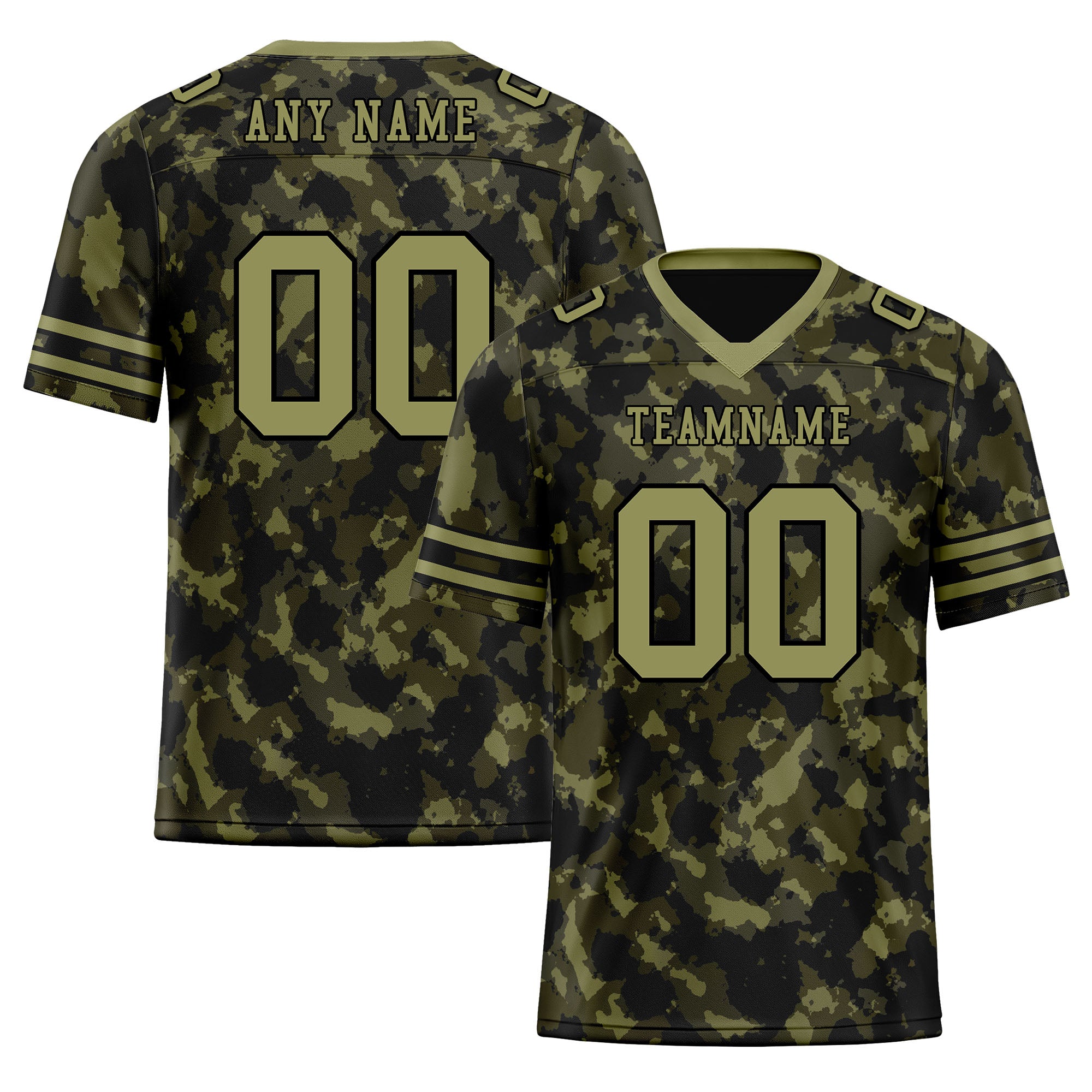 Custom Camo Personalized Authentic Football Jersey FBJ02 D06111 - High-Quality Customized Sports Apparel for Football Fans, Team Uniforms & Game Day Outfits