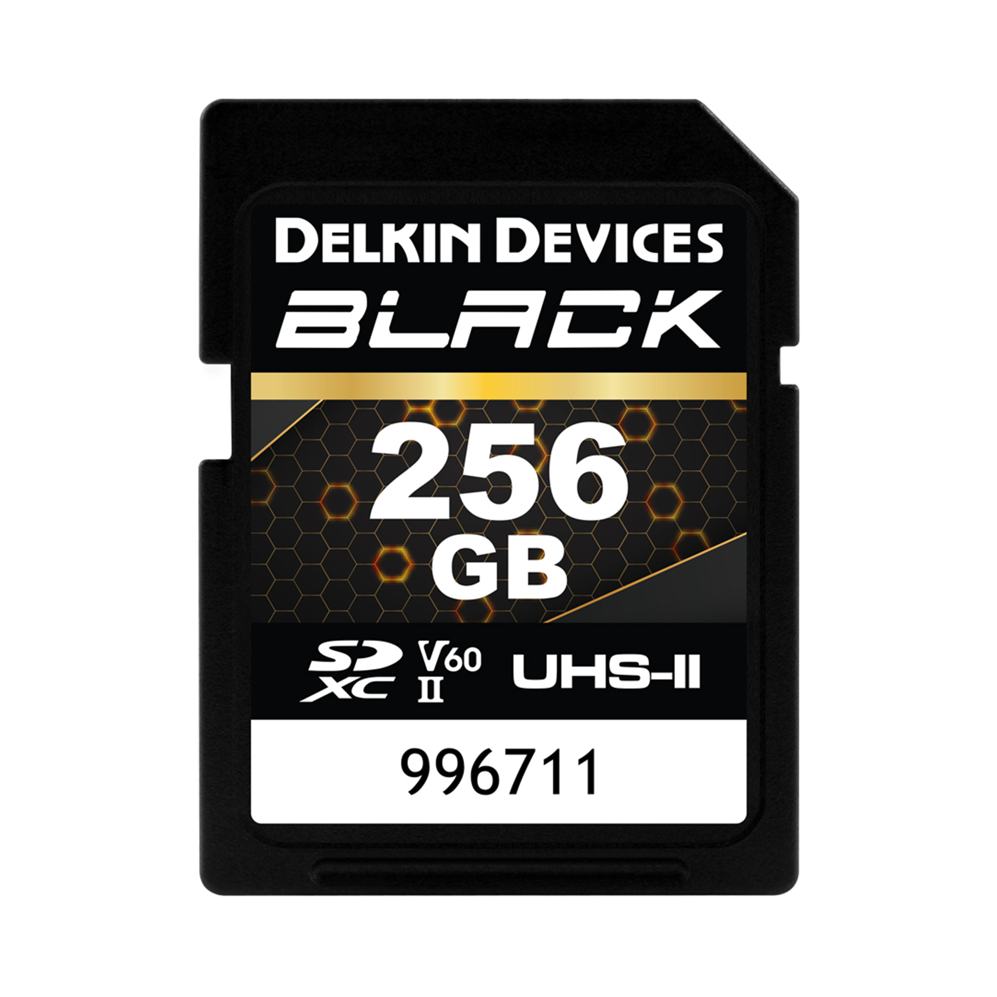 Delkin Devices 256GB UHS-II V60 SDXC Memory Card - High Speed Performance for DSLR Cameras, 4K Video Recording & Professional Photography