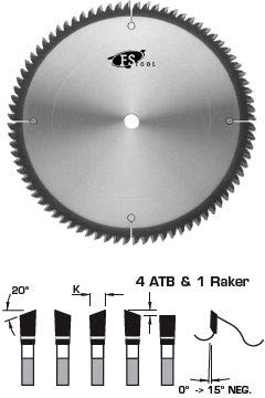 SM6250 10-Inch 80-Tooth ATB Miter Saw Blade with 5/8